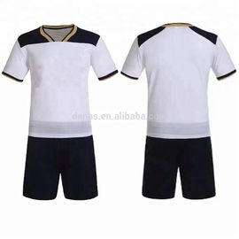 Full Set Breathable Popular Team White Jersey Soccer Uniform