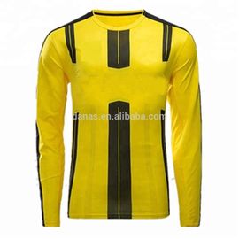 Popular Design 100% Polyester Cheap Thai Quality Long Sleeve Soccer Jersey