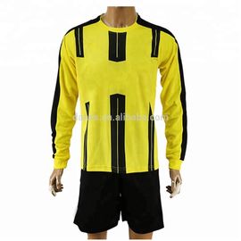 Popular Design 100% Polyester Cheap Thai Quality Long Sleeve Soccer Jersey