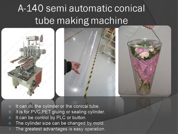 cylinder conical tube making machine ,clear conical cylinder making machine